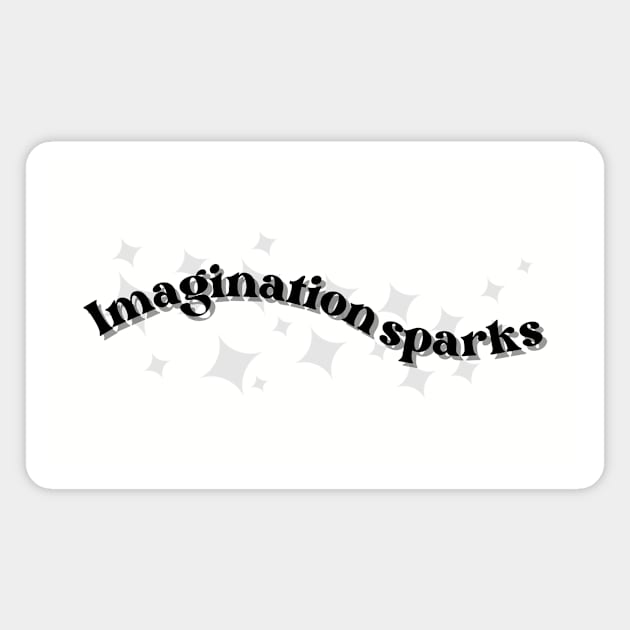 Imagination sparks booklover Magnet by MarikaBor